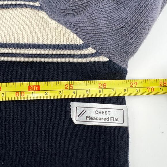 Vintage GAP Cotton Sweater Blue Stripe - Picture 4 of 6